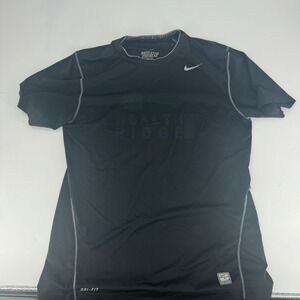 Nike Pro Combat Dri-FIT‎ Shirt Mens Medium Black Health Ridge Compression Train